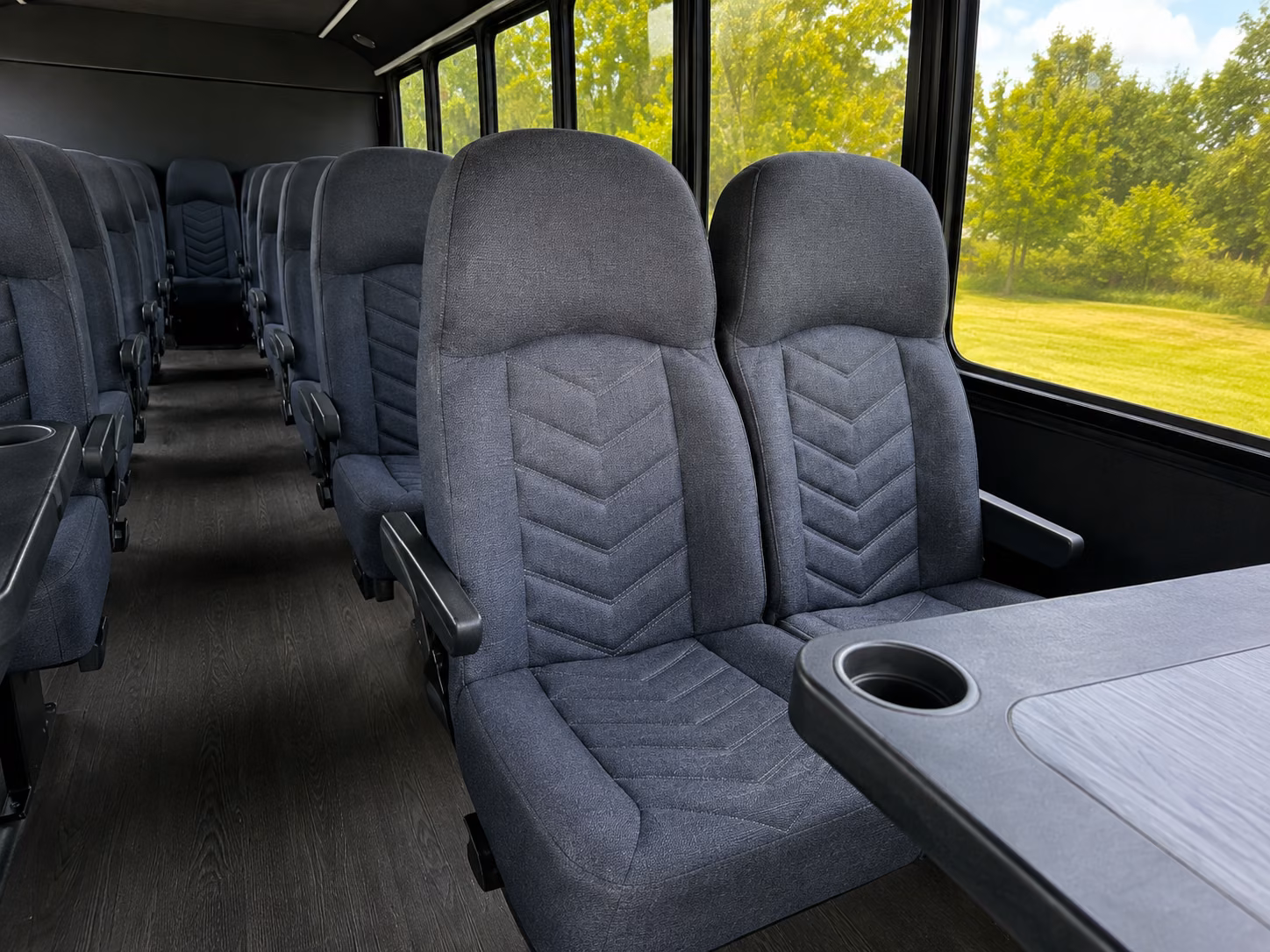 boise 18 passenger minibus inside