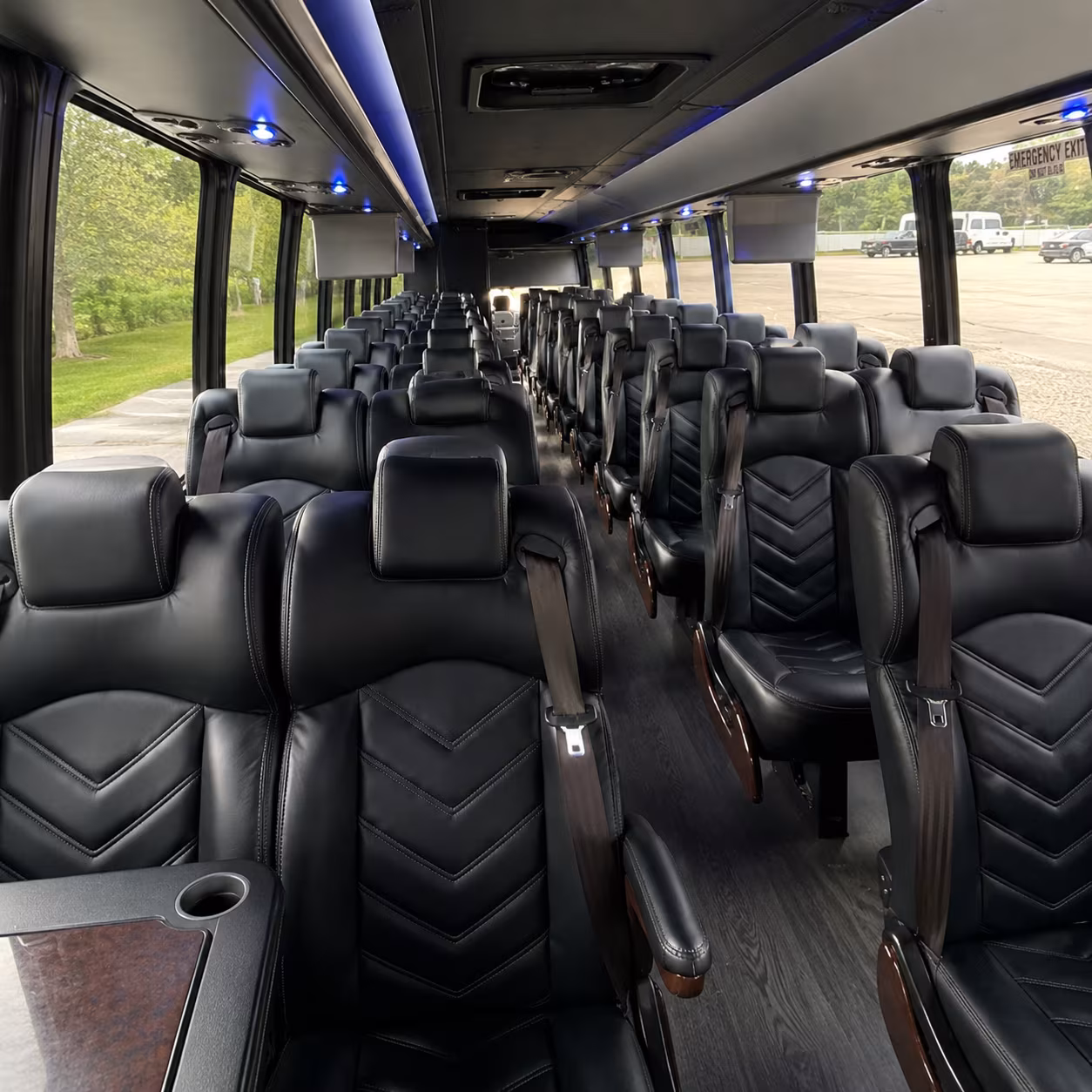boise 28 passenger minibus inside